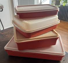 Vintage TUPPERWARE Storage Containers with Lids ...