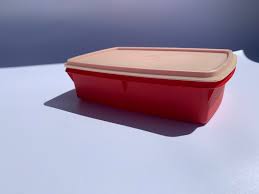 Vintage Tupperware Tuppercraft Red Stow N Go - Etsy