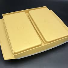 Vintage Tupperware Deviled Egg Keeper Container Harvest Gold ...