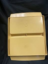 Vintage Tupperware Deviled Egg Keeper 723 Harvest Gold | eBay