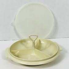 Vintage Tupperware Divided Relish/Snack Tray 608-3 With ...