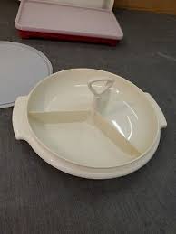 Vintage Tupperware Divided Relish Tray 608-11 Egg 723-1 ...