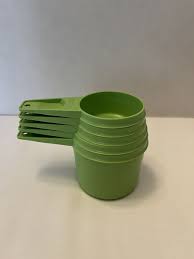 Vintage Tupperware 1970s Green Measuring Cups Set Of 5 | eBay