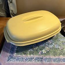 Vintage Tupperware Microwave Steamer Oval 4 Piece Set ...