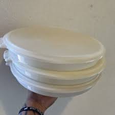 Vintage Tupperware 12" Round Divided Serving Veggie & Dip ...