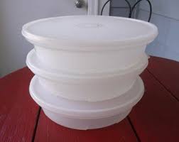 Vintage Tupperware Plan-ahead Bowl: Sheer Ice 1-quart ...