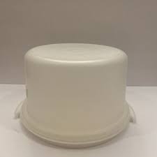 Tupperware Cake Taker 10" White Vintage | eBay