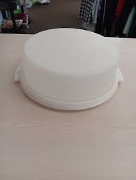 Vintage Tupperware Cake/Pie Keeper/Carrier 719-2 White ...