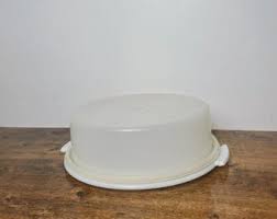 Vintage Tupperware Pie Keeper Carrier #719 – White 2-piece ...