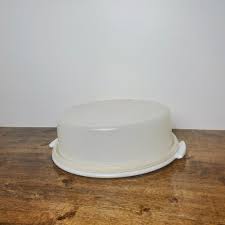 Vintage Tupperware Pie Keeper #719 – White 2-Piece Pie ...