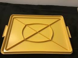 Vintage 2 Pc Harvest Gold Tupperware 622-5 Rectangular Cake ...