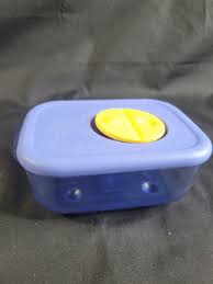 TUPPERWARE 3387AMICROWAVABLE ROCK AND SERVE BLUE WITH VENT LID 1 CUP | eBay