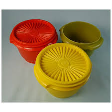 Tupperware Set of 3 Stackable Storage Containers, Vintage ...