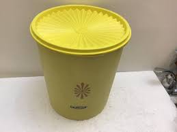 Vintage Harvest Gold Tupperware Container Food Storage ...