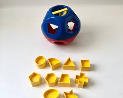 Vintage Toy Tupperware Shape Ball - Etsy