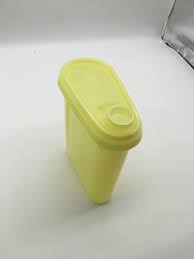 Vintage Tupperware Storage Yellow #792-8 with matching lid | eBay