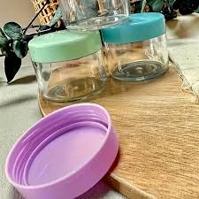 20g plastic travel jars 4pcs refillable leak proof cosmetic ...