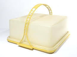 Vintage TUPPERWARE Cake Square Cake Saver Carrier ...
