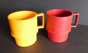 Vintage Tupperware Mugs: Harvest Colors, Set of 2 - Etsy