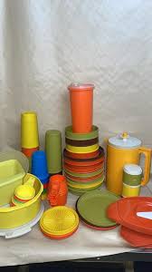 Lot - 1960s Tupperware Pitchers, Bowls, Cups, Measure