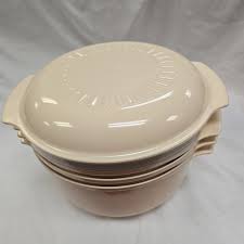 Tupperware Tupperwave Microwave Stack Steamer/Cooker Almond ...