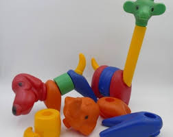 Vintage 1980's Tupperware Zoo-it-yourself Tuppertoys Animal ...