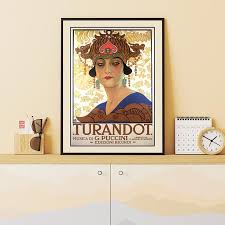 Turandot Opera Poster: Art Nouveau Giacomo Puccini Print ...