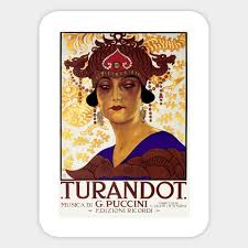Vintage Poster for the Puccini Opera, Turandot - Operas ...