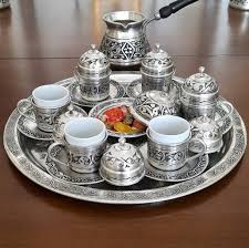 Turkish Coffee Set, Copper Coffee Set, Arabic Coffee Set ...
