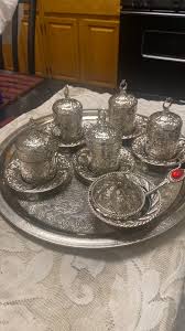 Complete serving set for five for espresso Turkish coffee ...