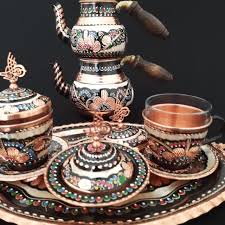 Turkish Tea Set, Turkish Tea Cup, Copper Tea Set, Expresso ...