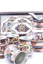 Copper Jug Pitcher With 6 Glass Drinkware Copper Tumbler ...