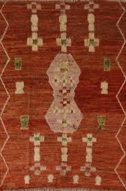 Abstract Rust Moroccan Tribal Rug Wool Hand-knotted for Dining Room Carpet 6'x8' | eBay