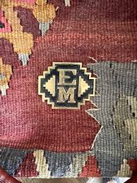 Vintage Kilim Large Turkish Wool Travel Carry Bag Rust Tan Blue Brown Leather | eBay