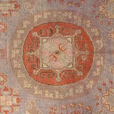 Early 20th Century Central Asian Khotan Carpet For Sale at 1stDibs