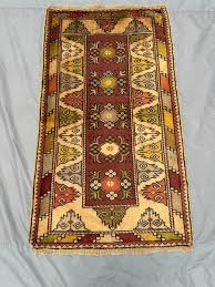 3x5 Antique Turkish Hand-Knotted Rug – Rare Vintage Wool Rug ...