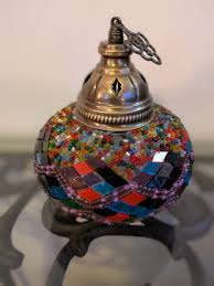 Turkish/Anatolian Demmex Mosaic Table Lamp Exquisite Colourful Cap Top ONLY | eBay