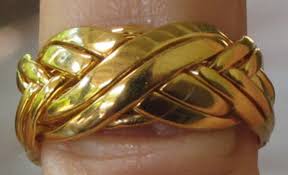 8 BAND PUZZLE RING 18K SOLID YELLOW GOLD HAND MADE TO YOUR ...