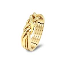 Womens Gold 4CW-L | Puzzle Rings Creations