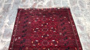 Vintage Turkmen Bashiri Rug 2'9x4'8 ft Afghan 1960s Hand ...