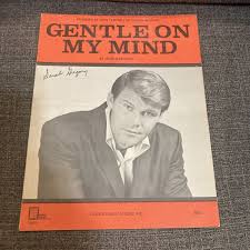 Glen Campbell Gentle on My Mind Sheet Music 1967 Vintage | eBay