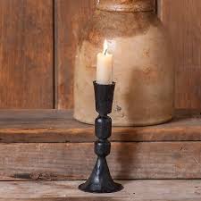 Primitive Colonial 6-Inch Colonial Cast Iron Taper Candle ...