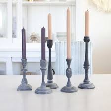 Scandinavian Candlestick in Gray Made of Metal. Small and ...