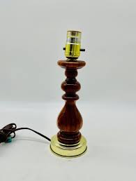 Turned Wood Lamp - Etsy New Zealand