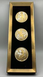 VTG B&S Creations Gold Frame Porcelain French Provencal ...