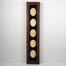 Vintage Syroco Art 5 Cameo Wall Plaque Shadowbox Frame ...