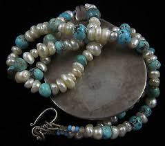 PERSIA, QAJAR , 19th CENTURY , GORGEOUS PEARL AND TURQUISE ...