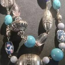 Avon | Jewelry | Vintage Avon Sp Marked 2 Layer Aquablues ...