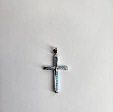 Jewelry | Sterling Silver Cross With Turquoise Stone | Poshmark