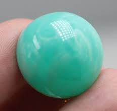 Vintage Hong Kong swirl green plastic domed cabochon clip on ...